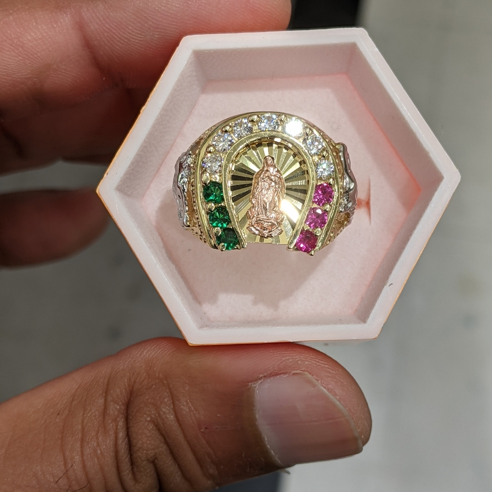 14kt Real Solid Gold Ring For Men - image 2